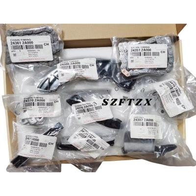 China Brand New 243512A600 243612A600 Timing Chain Kit 9PCS 24351-2A600 24361-2A600 for Kia Rio D4FA 2003-2017
 à venda