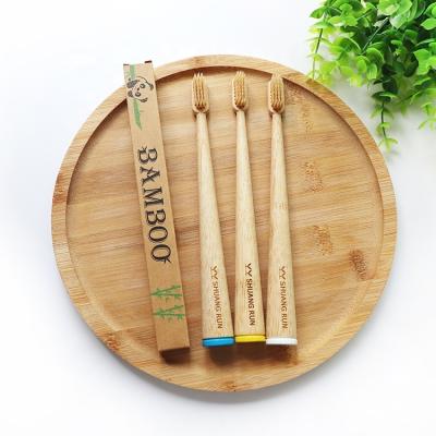 China BT-CV Biodegradable OEM Personalized Bamboo Toothbrush for sale