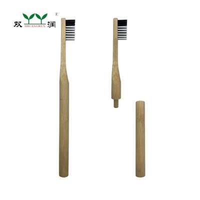 China Biodegradable Biodegradable Bamboo Toothbrush With Replace Head for sale