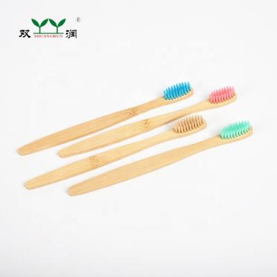 China Free Sample BT-FB-001 Biodegradable Hotel Disposable Bamboo Toothbrush for sale