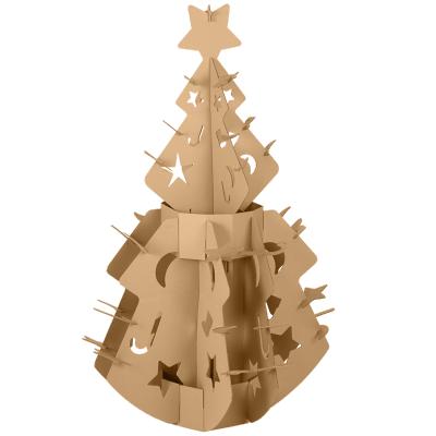 China Cardboard Supermarket Stand Cardboard Christmas Tree Standee for sale