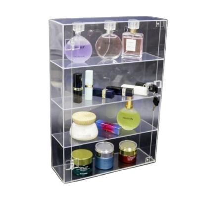 China Hot Sales Eco - Friendly Bottle Perfume Acrylic Display Cabinet Supermarket Store for sale