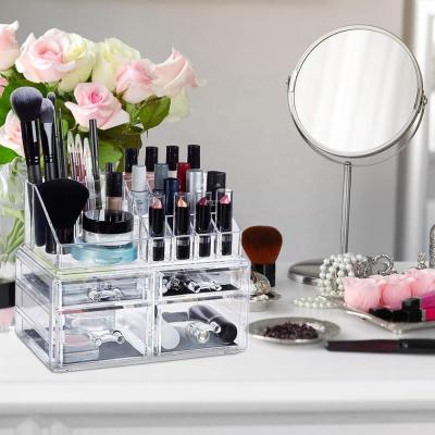 China HIC Eco - Friendly Acrylic Cosmetic Makeup Organizer for sale