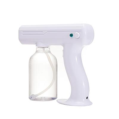 China Portable Nano Disinfection Equipment Sprayer Sterilizer Spray Gun OEM Factory Blue USB Light Gun for sale