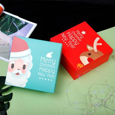 China Recycled Materials G Paper Christmas Gift Box Set Shipping Packaging Christmas Box for sale