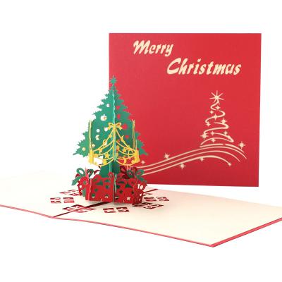 China Europe G Wish Handmade Fancy Message Funny 3d Christmas Greeting Cards for sale