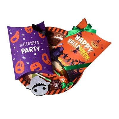 China Recycled Materials Sit Form Cute Candy Cardboard Halloween Gift Cookie Cookie Sweet Box for sale