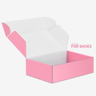 China Recyclable Luxury Ad Folding Cosmetic Gift Box Foldable Essential Oil Cardboard Corrugated Paper Shoes Gift Boxes for sale