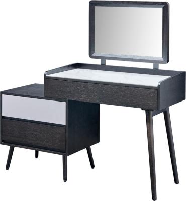 China Extendable Dressing Table Bedroom Girl Makeup Table With Mirror Furniture Supplier CHIPBOARD STONE Ash Wood E1 for sale