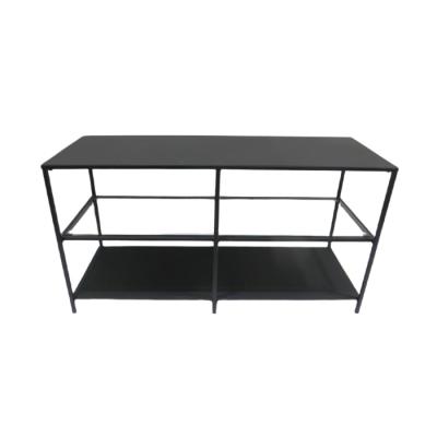 China Nice Modern Even Black Square Side Tables Metal Center Table Coffee Table For Home And Office for sale