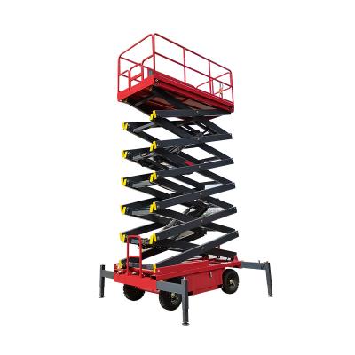 China Trailer Mobile Hydraulic scissor lift electric table for sale/scissor lift mobile/outdoor scissor lift for sale