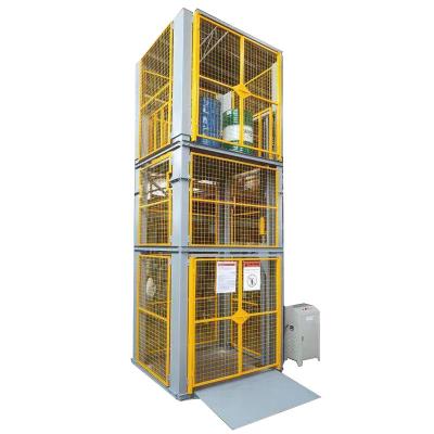 China Commercial Residential Industrial Cargo Lifts Electric Goods Lift Freight Elevator Lifting Equipment With Mesh Enclosure for sale