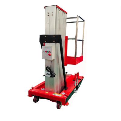 중국 Mobile single mast work platform aluminum lift table Lift Work Platform 판매용