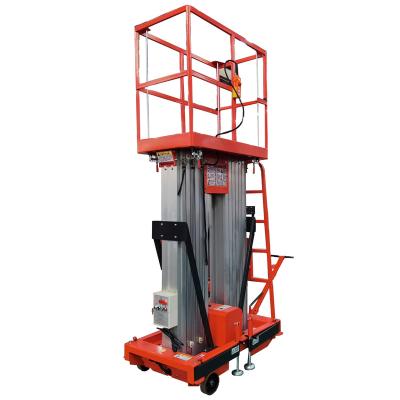 China Hydraulic Telescopic Ladder Lift Man Lift Vertical Electric Two post Aluminum Lift Platform en venta