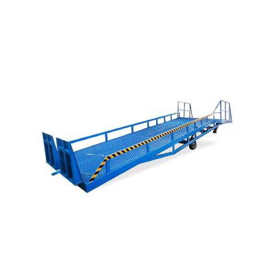 China Durable In Use container truck hydraulic loading And unloading bridge Movable hydraulic electric lift dock ramp for sale