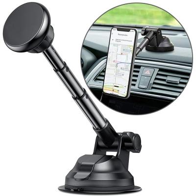 China Easy Install Universal Magnetic Phone Mount Factory Sales Car Suction Cup Car Phone Holder Magnet Cell Phone Holder Hit On Tiktok for sale