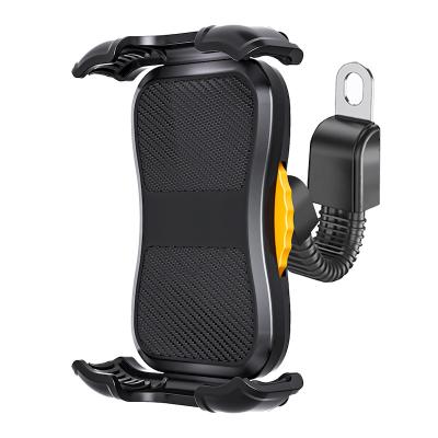 China Easy Install Shockproof Bike Phone Holder Motorcycle Handlebar Mount Bike GPS Clip Scooter Cellular Holder For iPhone 14,13,12,11 Accessories for sale