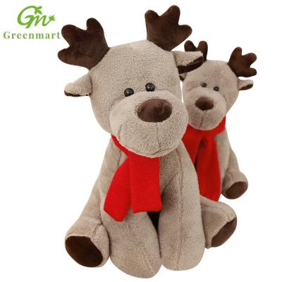 China Greenmart cartoon cute stuffed deer doll Christmas gift Christmas toy elk creative doll to send girlfriend activity gift customization for sale