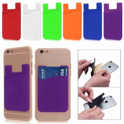 China Wholesale Business Card Holder Silicone Portable Promotional Gift Silicone ID Card Holder Rubber Business Card Holder for sale