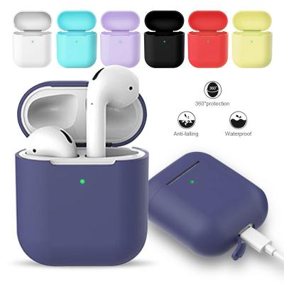 China For Customizable Earphone Silicone Cover Case For Airpods 1&2 Earphone Accessories Earphone Case Shockproof Cover for sale