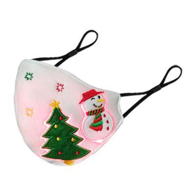 China 7 Colors For Latest Light Christmas Led Mask For Unisex Christmas Light Up Mask Christmas Luminous Mask for sale