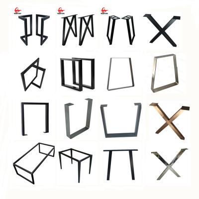 China Hgih Movable Quality Modern Durable Cast Iron Furniture Metal Brackets Removable Dining Table Legs for sale