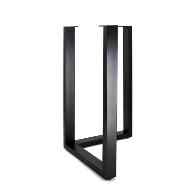 China Restaurant Table Legs Table Top Base Support Stable Cast Iron For Furniture Table Iron Legs Black Box Glass Metal Contemporary for sale