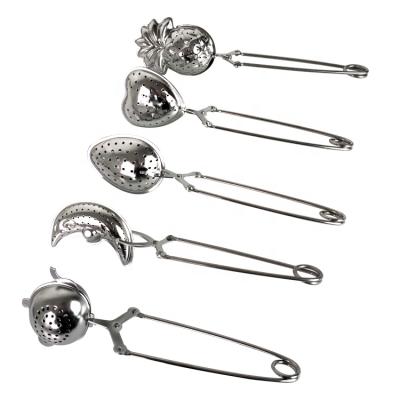 China Sustainable Stainless Steel Tea Infuser Tea Ball Strainer With Handle for sale