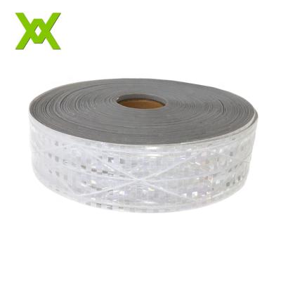 China SEW on Clothes Price Cheap Micro-PRISMA Warning PVC Reflective Tape 220 Micron Clear Reflective Film for Clothing for sale