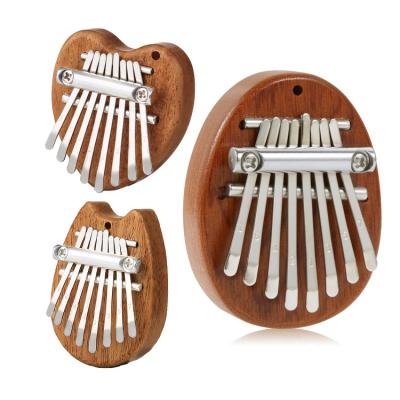 China 8 Keys Thumb Piano Non-Electric Portable Wooden Finger Marimbas, Musical Toy Gifts for Kids and Adults Beginners, Mini Kalimba with Lanyard for sale