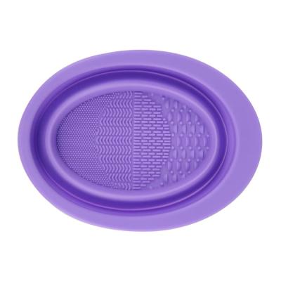 China Multi-Function Folding Brush Beauty Silicone Makeup Tool Silicone Makeup Brush Foldable Cleaning Bowl for sale