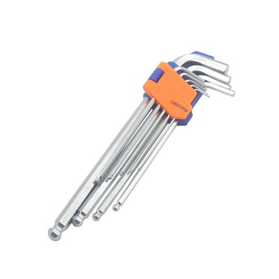 China Wholesale Safety L Stainless Steel Crestone Wrench Allen Key Steel Hex Allen Key Wrench With Ball End Alloy Steel L Type Hex for sale