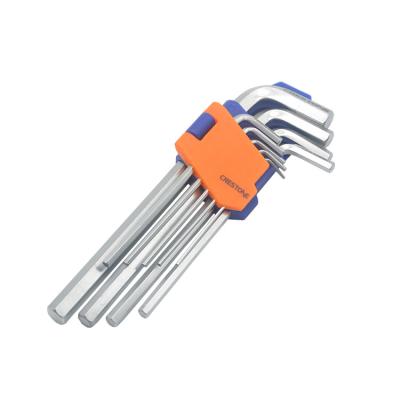 China Factory Hot Sale Wholesale Crestone Stainless Steel Long Colored Allen Keys Car Repair Tools Allen Wrench Torx End Hex Wrench for sale