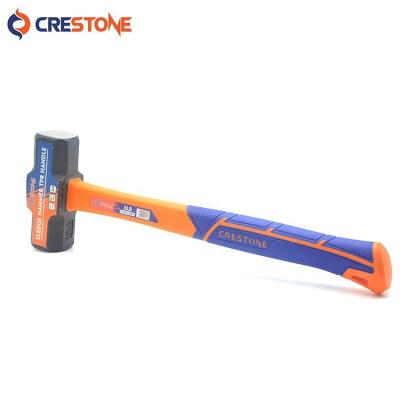 China Multifunctional CRESTONE HANDLE CS-SHTH188001 2LBS TPR Percussion Stoning Octagonal Hammer for sale