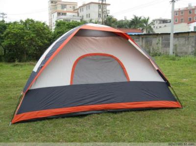 China Non - toxic Rainproof 210T Polyester Trip Waterproof Camping Tent With Fiberglass Pole for sale