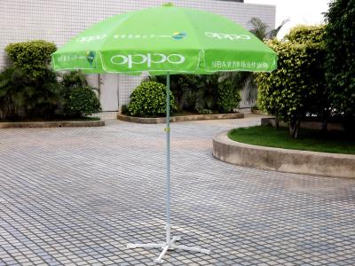 China Windproof Beach Market Umbrella Green for sale