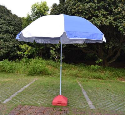 China 3m Diameter Big Windproof Beach Umbrella with Strong Pole / Thick Steel Rib for sale