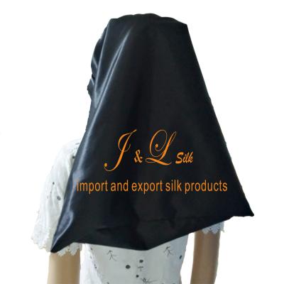 China NEW Luxury Character Long Romance Silk Satin Cowl Hat With Customized Logo for sale