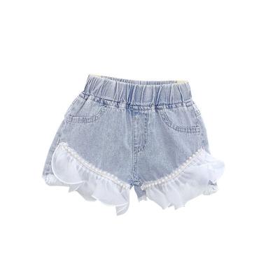 China Girls Summer Breathable Candy Lace Jeans Shorts Casual Hot Pants for sale