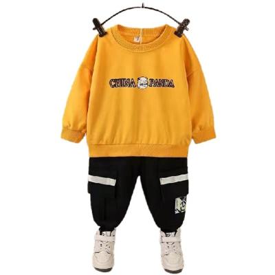 China Casual kids spring and new autumn cartoon printed long sleeve and pants two-piece set for sale