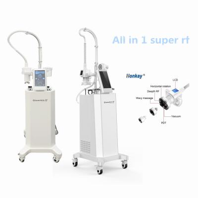 China 360 degree rotation rf finger rf vacuum roller gold face lift machine new product with CE approved for sale