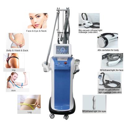 China Weight Loss Vacuum Roller RF Cavitation Machine Price Sails Body Shape Vacuum Roller Slimming Machine for sale