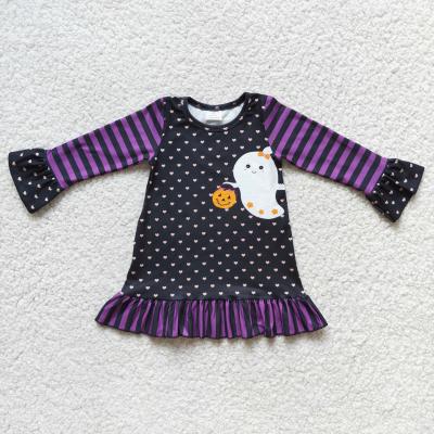 China Viable Black White Ghost Dress Kids Halloween Autumn Winter Autumn Winter Long Sleeve Children's Clothing for sale