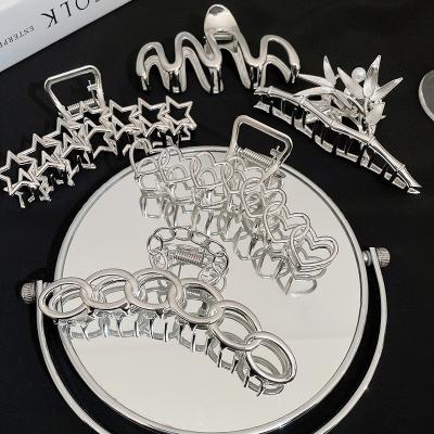 China Large size women and girls hair clip hair claw hair factory decoration fashion metal crab claw sandwich star claw wholesale female hair for sale