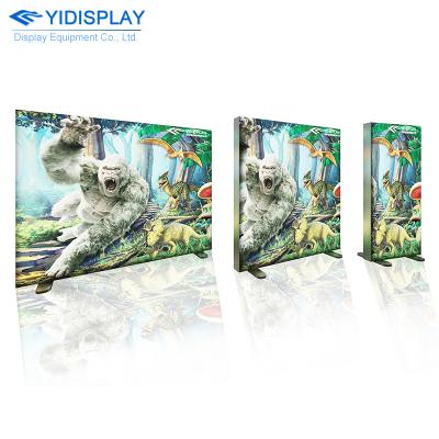 China Indoor Light Box 4ft 8ft 10ft Custom Portable 20ft UV Printing Aluminum LED Display Advertising Lightbox 3D Frame Fabric Lighbox for sale