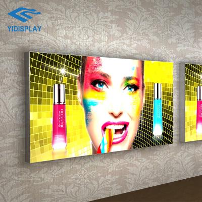 China Indoor Exhibition Trade Show LED Advertising Display Custom Design SEG Light Box Ultrathin Trade Show Shows Fabrix Frame Backlit Aluminum Wall Hung Led Advertising Lightbox for sale