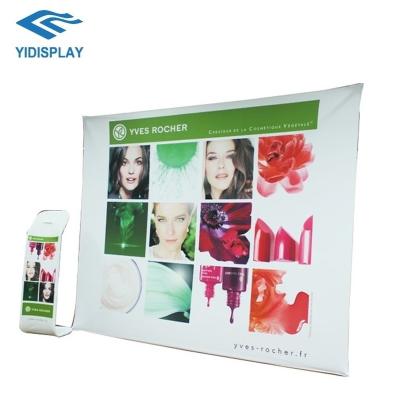 China Cheapest Product Portable Design Booth Aluminum X-structure Banner Hanging Backwall Display Stand for sale