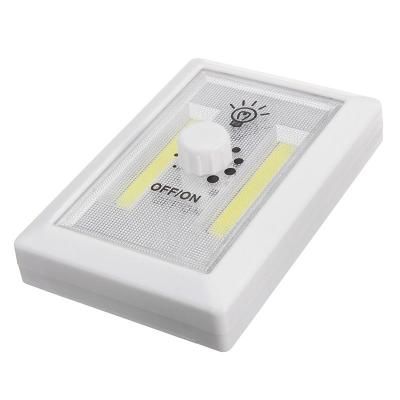 China Multi-Use Rechargeable Dimmable COB LED Wall Mount Lighted Wireless Switch Cabinet Night Light for sale