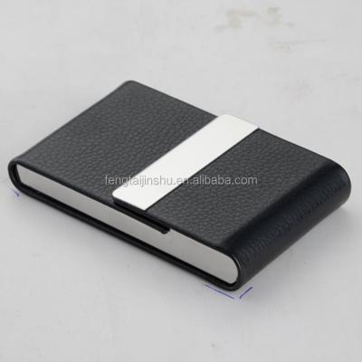 China RFID Blocking Protect New Business Name Credit ID Card Holder Wallet Leather Case for sale