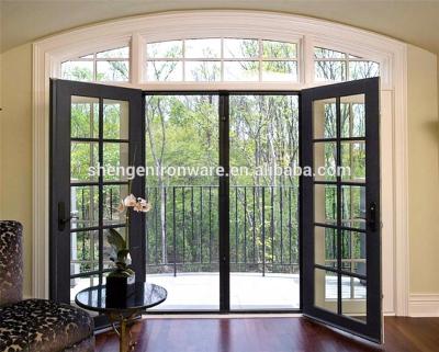 China Swing NEW Style Wrought Iron French Door for sale